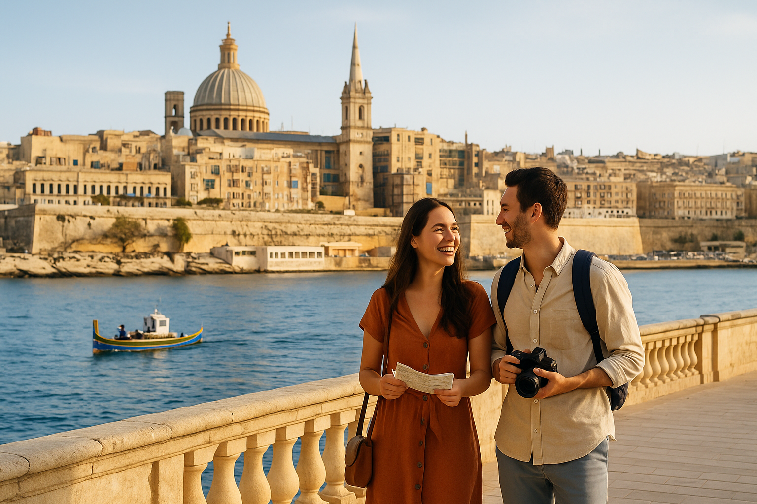 Young couple in Malta
